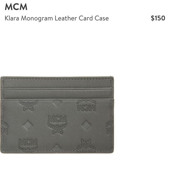klara mini trifold wallet in monogram leather